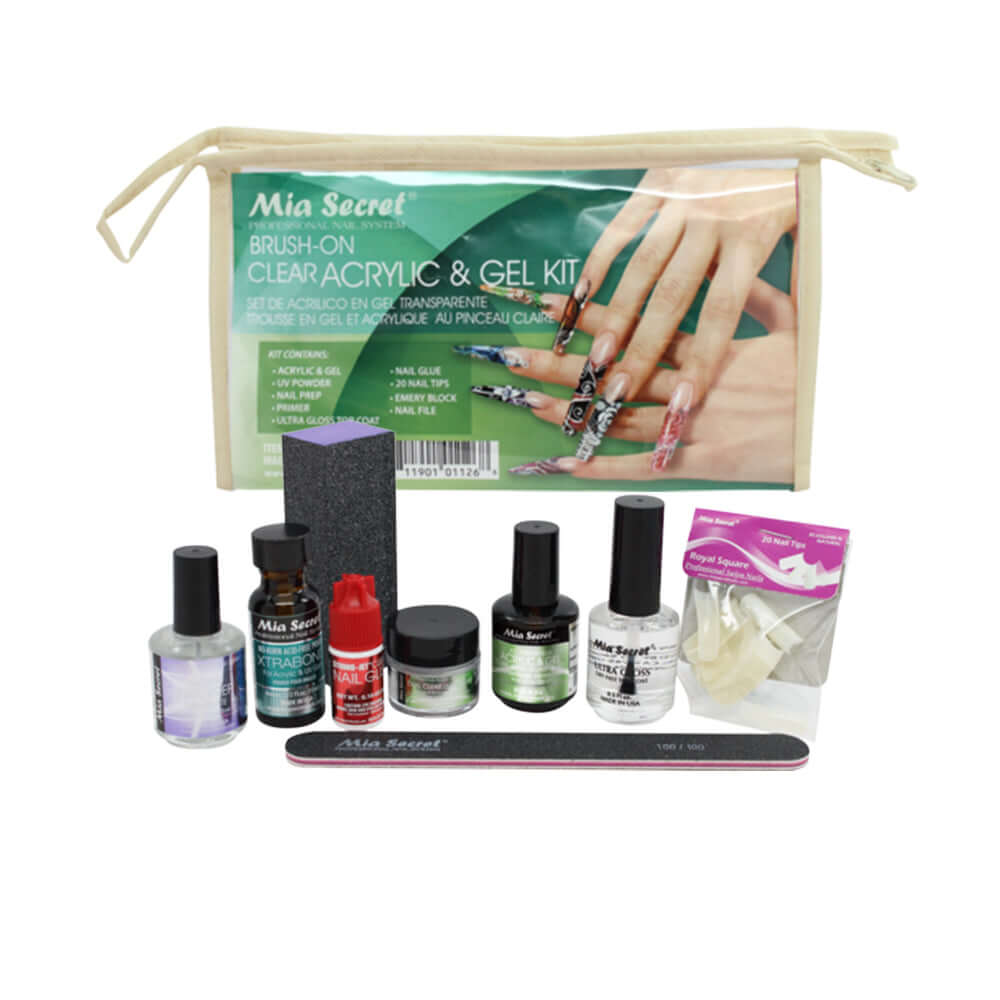 BRUSH-ON CLEAR ACRYLIC & GEL KIT