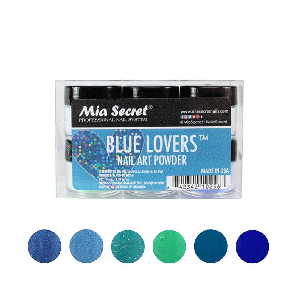BLUE LOVERS ACRYLIC POWDER COLLECTION (6PC)