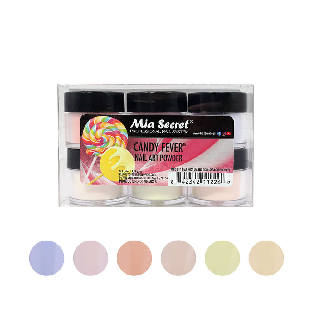 CANDY FEVER NAIL ART POWDER COLLECTION (6PC)